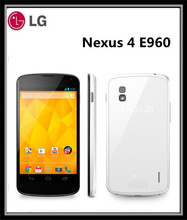 Original Refurbished Unlocked LG Nexus 4 E960 Cell Phone 3G 16GB ROM 2GB RAM 8MP Camera 4.7” Quad Core NFC Smart Mobile Phone