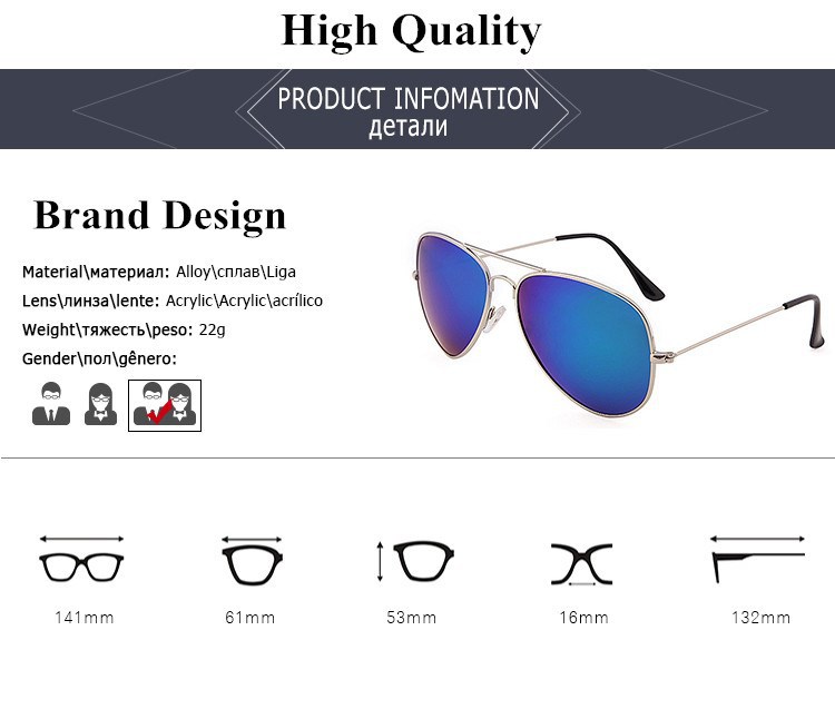 Fashion Brand Grade Sunglasses Women Men Brand Designer Sun Glasses For Women Female Sunglass mirror Male Ladies Men Sunglasses (20)