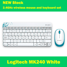 Logitech MK240 2.4GHz wireless keyboard and mouse set white desktop laptop PC Mini Keyboard Wireless Mouse