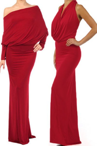 Red-Maxi-Convertible-Multiway-Dress-LC60098-3-24043