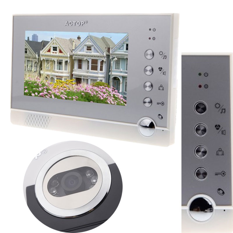 Купить 7 «tft lcd цвет видео домофон домофон домофон дверь Белл системы ...