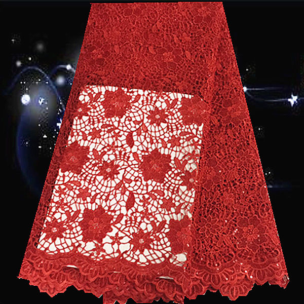 NQC56 High Quality African tulle mesh Net Lace,Sequins Guipure Swiss Voile french lace fabric for dress 5yd/lot Free Shipping