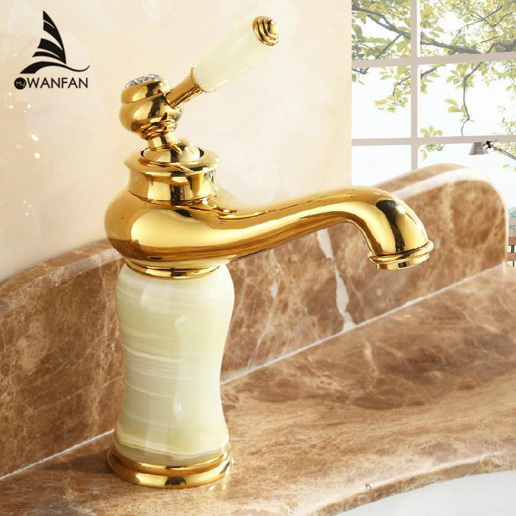 Free Shipping Brass Gold Plated Faucets Mixers water Taps/Rose Gold Faucets Jade Bathroom single hole Faucet Mixer GEJ-064 Free Shipping Brass Gold Plated Faucets Mixers water Taps/Rose Gold Faucets Jade Bathroom single hole Faucet Mixer GEJ-064