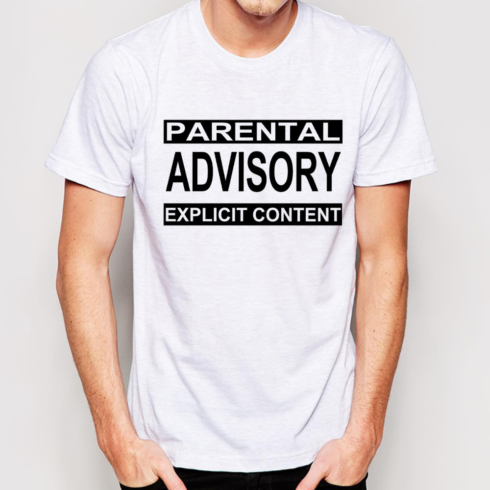 parental advisory white t shirt