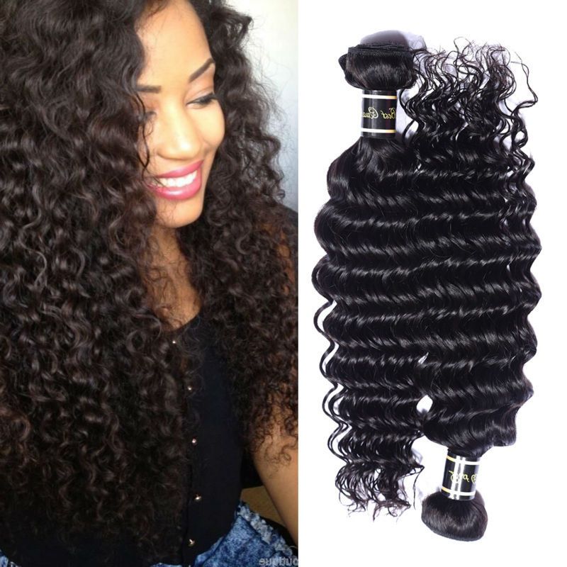 peruvian deep wave virgin hair 2pcs/lot 8-30inch Human Hair extensions 6A deep wave peruvian hair natural black hair full ends