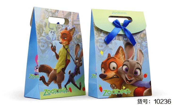 Zootopia Stickers Vinyl Loot Bag Party 6 x Sticker Sheets