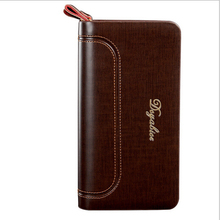 High Grade Genuine Leather Men s Clutch bag Large Capacity Business Men Handbags Double Zipper With