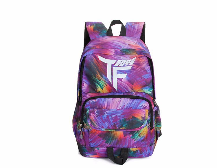 Fashion grid shape women nylon backpack girl school bag Casual Travel bags (8)