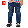 2015 hight quality kids thick pants girls winter warm jeans buds pocket design for baby winter