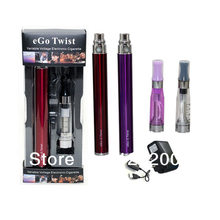 Best quality ego variable voltage battery vv/vw ego c twist  650mah/900mah/1100mah EGO C Twist E-cigarette with retail package