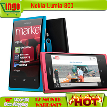 Original Nokia Lumia 800 16GB 3 7 AMOLED 3G GPS WIFI 8MP Windows phone 7 5