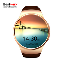 KW18 Smartwatch Bluetooth Reloj Inteligente Watches Blood Pressure Smart Health Heart Rate Monitor Watch SIM/TF Card Smartwach