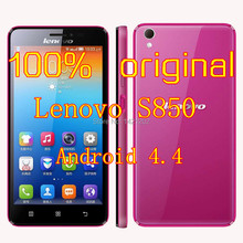 Original 5 0 Lenovo S850 Cell Phones Android 4 4 MTK6582 Quad Core mobilephone 1 3GHz