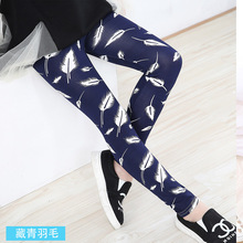 2016 spring girl pants printing Flower kids Leggings Toddler Classic Legging 2-14Y girl pants Children Floral Print Pants