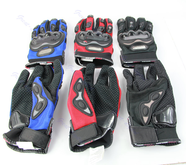 New Pro Street Motocross Motorcycle Motorbike Bike Racing Full Finger Gloves XL 3Color Free Shipping