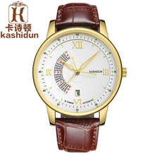 Origianl KASHIDUN Top Brand Luxury New Quartz Fashion Mens Watches Fashion Casual Waterproof Mens Wristwatches Luminous