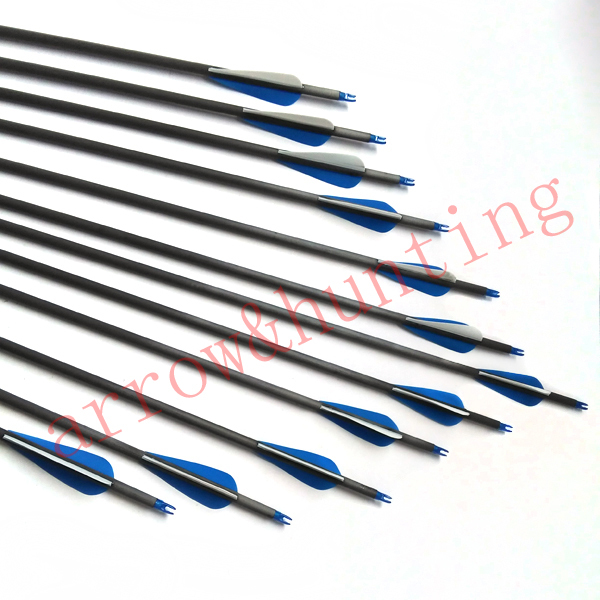 12pcs 30 archery compound bow arrow with carbon shaft and insert arrow head hunting bow bolt