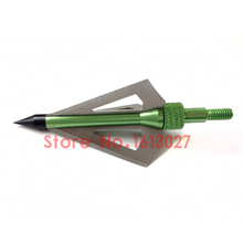12pcs lot 100GR aluminum alloy stainless steel arrow tips three blades for hunting and archery arrowhead