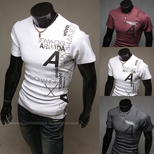 2015 summer new mens fashion brand short sleeve t shirts for men casual clothes Staggered grid collar sports t-shirt thin style