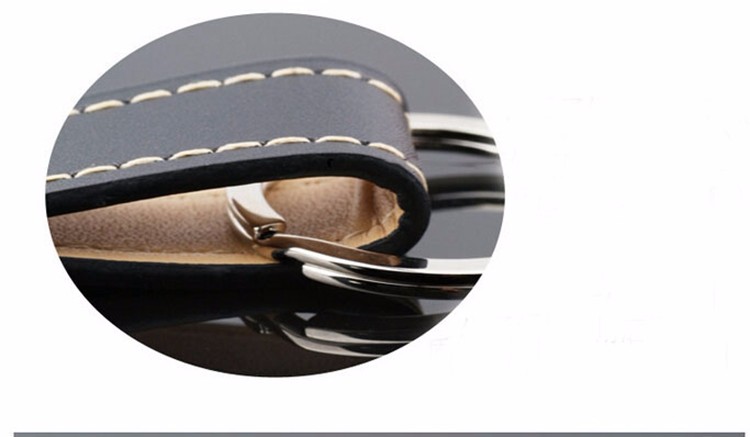 Fashion PU Leather Key Ring Chain Ring Strap Car Keychains Keyring Holder (8)