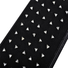 Free shipping 60pcs/lot 316L surgical stainless steel clear crystal triangle Charm nose bone stud Rings