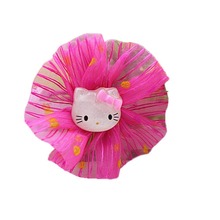 2016 Fashion 7 Colors Baby Girls Hair Rope Rubber Bands Kitty Image Headband Hair Accessories Drop Shipping YBB-0307