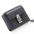 Vintage Bi fold Multi functional Wallet Women Japan And Korean Style Fashion Short Purse Twist Lock
