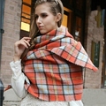 za Cashmere Scarf Winter Scarves Plaid Thicken Warm cape Shawl and Scarves WJ 232 14