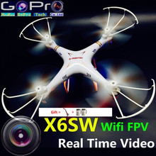 X6SW FPV Drone with Camera Real Time Video RC Quadcopter 2.4G rc helicopter Quadrocopter drones with camera hd VS MJX X101 Dron