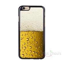 For iphone 4/4s 5/5s 5c SE 6/6s 7 plus ipod touch 4/5/6 back skins mobile cellphone cases cover A Glass of Beer Cool Summer
