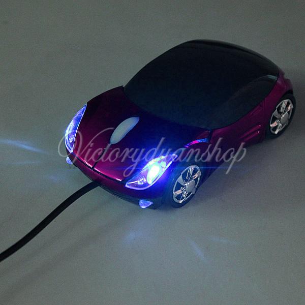 Новое 3d оптическая usb проводная мышь мыши 1600 точек/дюйм формы автомобиля для пк ноутбук ноутбука