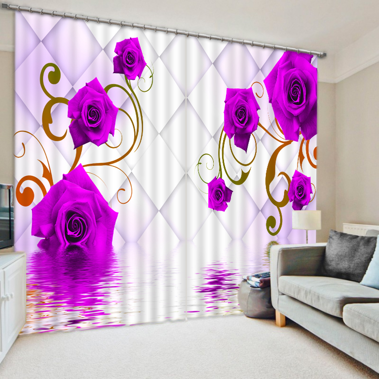 Online kopen wholesale deur bamboe gordijnen uit china deur bamboe ... Gordijnen woonkamer print