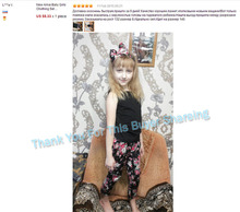 Bear Leader Girls Fashion floral casual suit children clothing set sleeveless outfit headband 2015 summer new