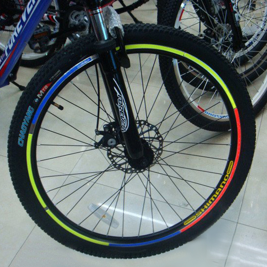 DIY+4+Wheel+Bike DIY Decoration Bicicletas Fluorescent Bicycle Wheel Stickers 4 Colors ...