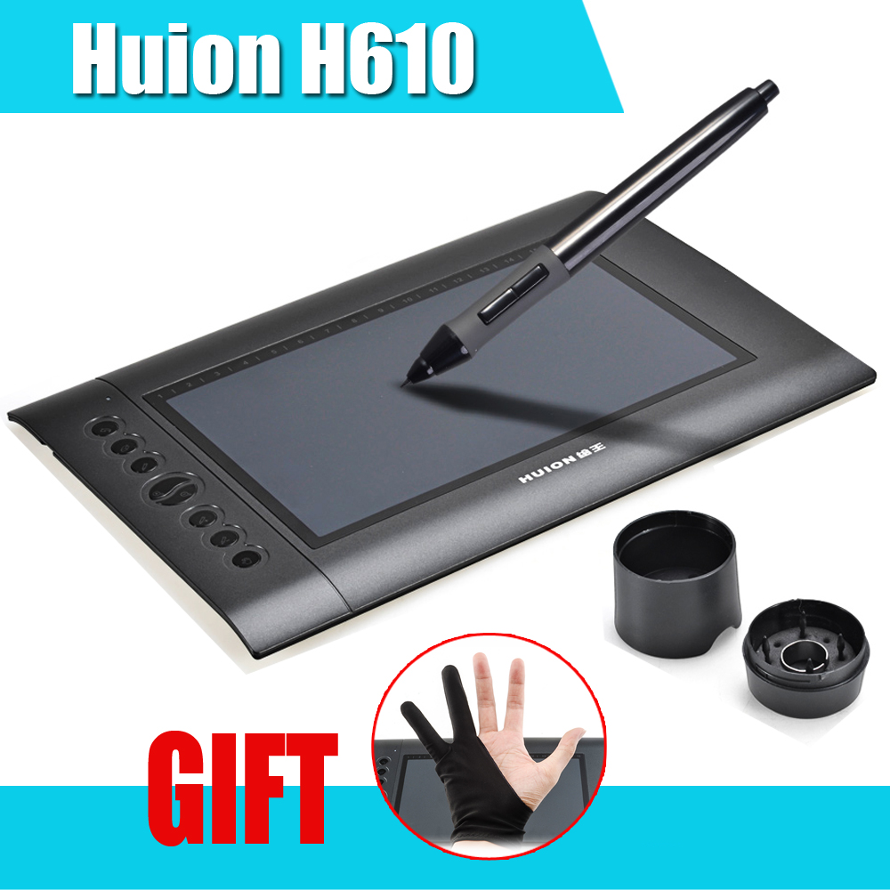 Здесь можно купить  HUION H610 10x6.25" Art Graphics Drawing Digital Tablets mesa digitalizadora tableta grafica Pen Drawing Board Pad for PC Laptop  Компьютер & сеть
