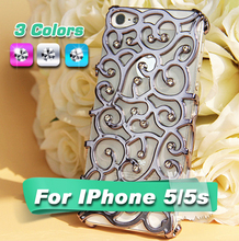 2015 Vine luxury with diamond phone case  free shipping for Iphone 5 5s