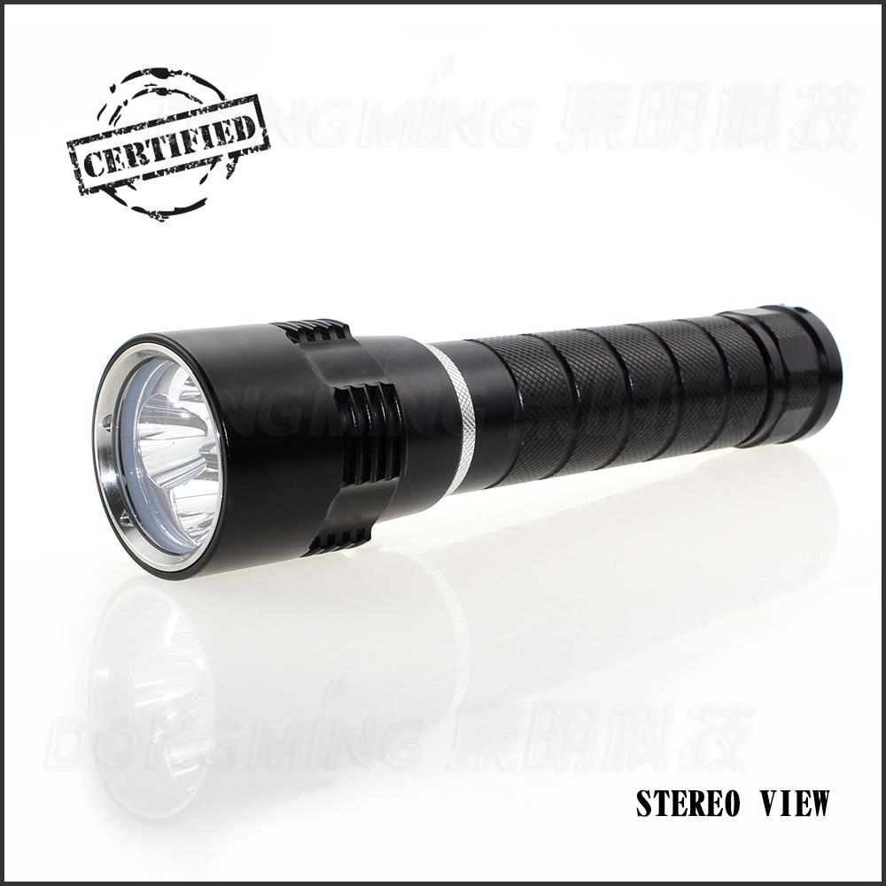 Diving flashlight 26650 battery Cree T6*3 LED diving waterproof LED underwater Flashlight torch on two 18650 or 26650 batteries