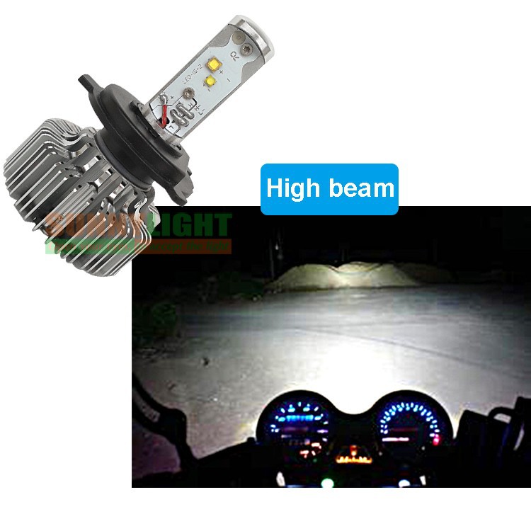 18- high lumen led motorcycle headlight headlamp head light lamp internal light source