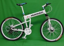 26″x18″ inch aluminium hummer folding mountain bicycle,21 speed, disc brakes tall man folding bicycle bike