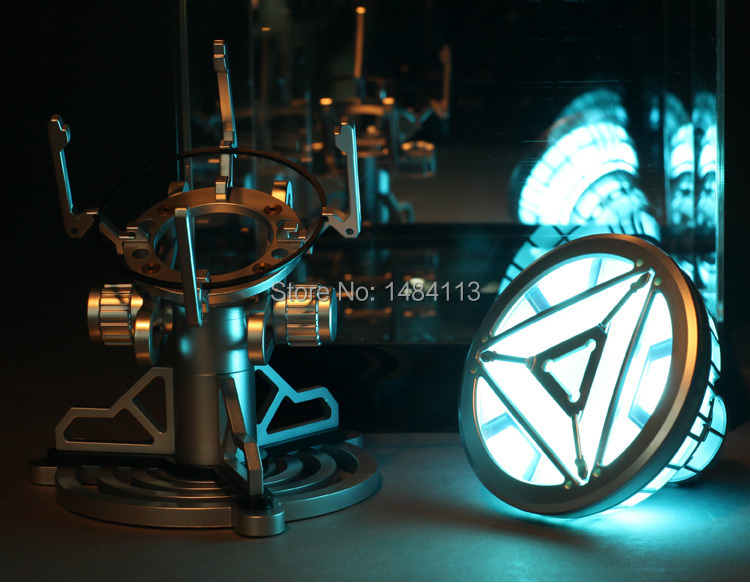 Hot Sale Scale Models Top Quality Toys Legend 1:1 scale Iron Man Arc Reactor With LED Light Iron Man 3 PVC Action Figure