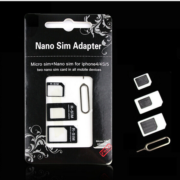   4-in-1 Nano    Sim   iPhone 4 4S 5 5S B2169 SE