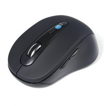 Wireless Mini Bluetooth Optical Mouse Black ABS Mouse Support PC Tablets