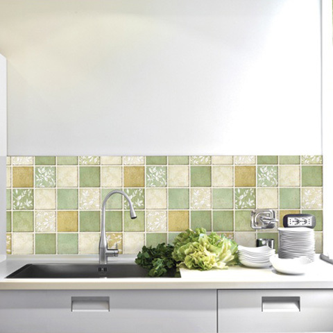 Клей обои экологически чистые мозаичные стены стикеры обои водонепроницаемый ванной плитка наклейки украшения дома