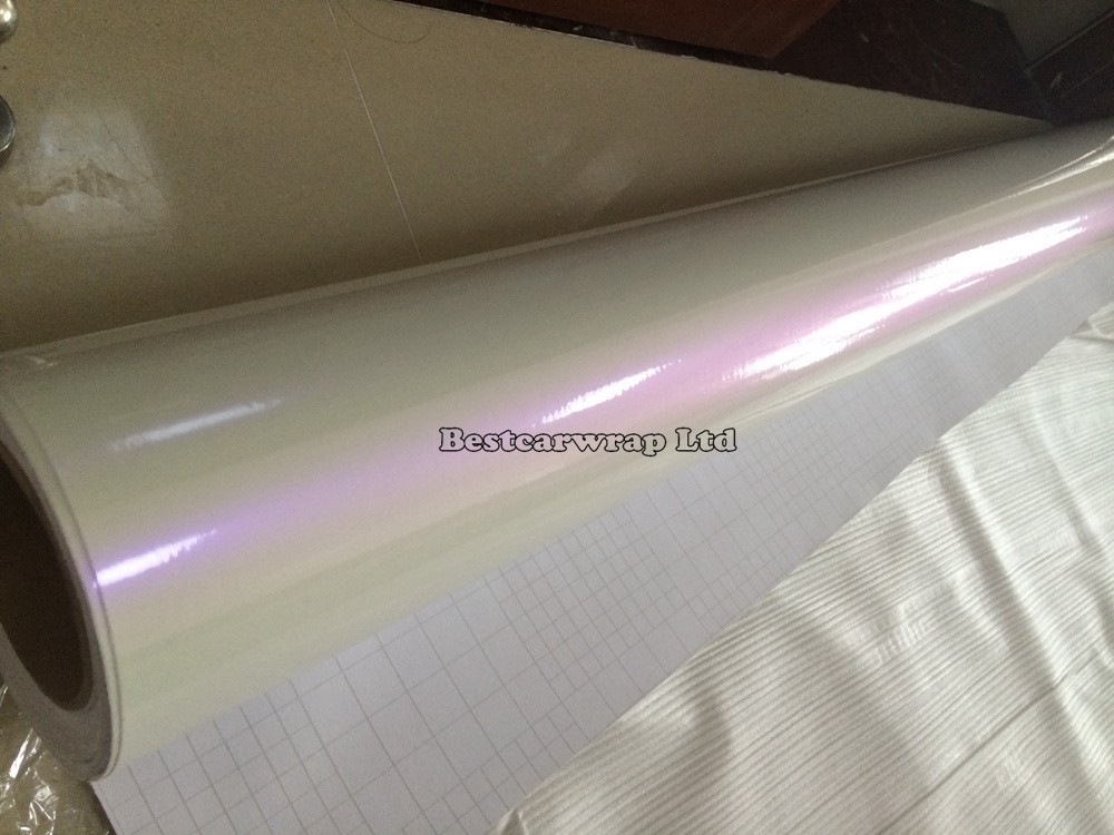 pearl purple gloss white pearlescent car wrapping film 3m APA wraps (9)