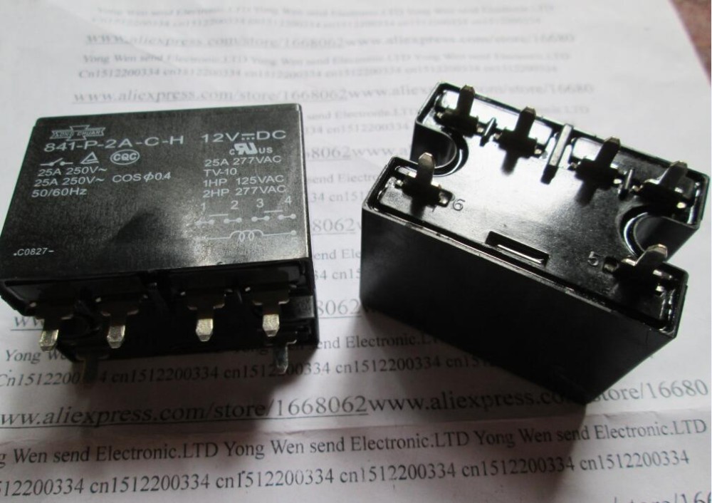Amazon.com: 841-P-2A-C-H 841 P 2A C H 12VDC 25A 6foot Relay