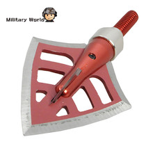 3pcs Lot 125 Grain Hunting Archery Arrowhead 4 Blade Outdoor Shooting Military Steel Arrow Tip Broadheads