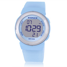 Hot!!! XONIX Fashion Women Sports Watches Waterproof 100m Ladies Jelly LED Digital Watch Swimming Diving Hand Clock Montre Femme