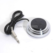 Silver Round Base tattoo Foot Switch Foot Pedal for Tattoo Machine Tattoo Power free shipping Supply FS-11