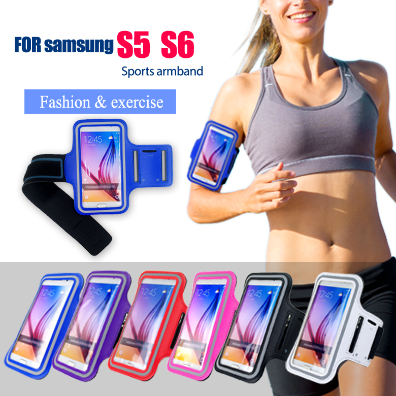 Sport Gym Bag Running Arm Band Case for Samsung Galaxy S6 S5 i9600 Belt Travel Accessory