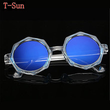 Woman Fashion Sunglasses Stars Luxury Brand Design Retro Star Style Round Vintage Club Elegant Patry Mirror Glasses